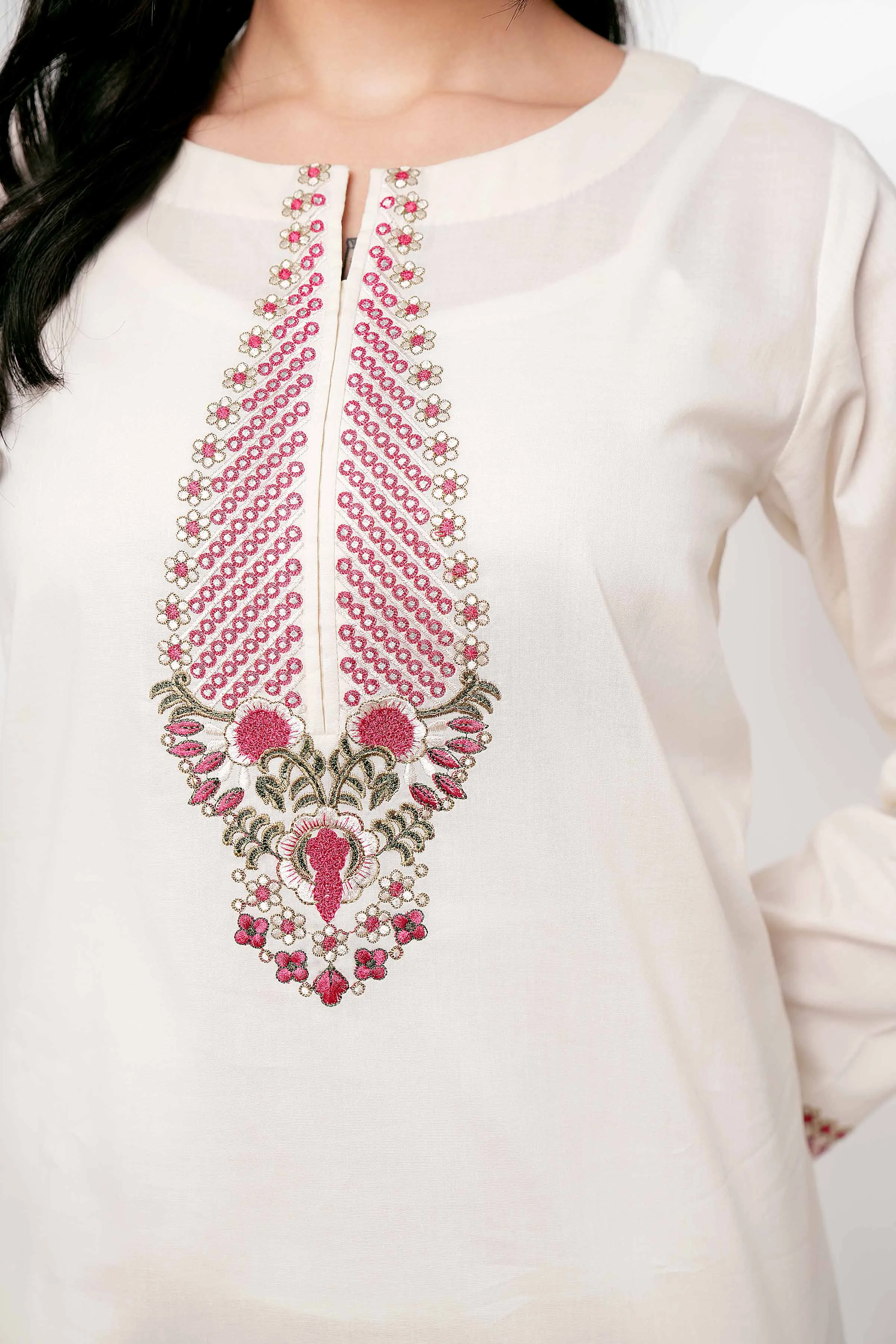 2 Piece - Embroidered Suit - PE24-08