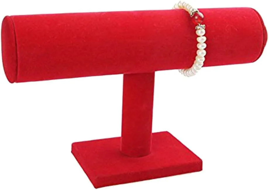 ChezMax Necklace Jewelry Display Jewelry Stand Hovering T-Bar Bracelet Holder for Home Organization