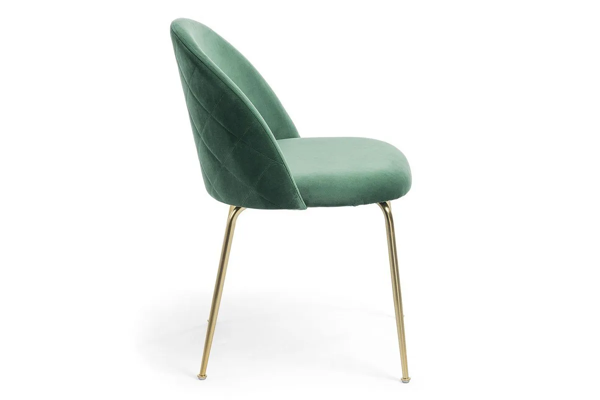 Como Mystere Luxury Dining or Breakout Chair - Gold Base