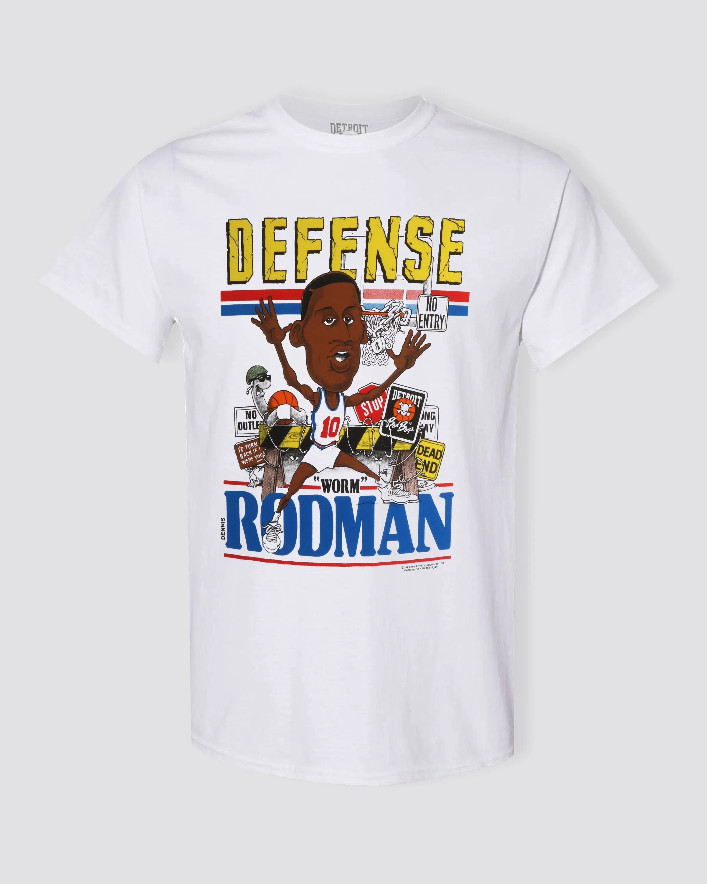 Dennis Rodman DEFENSE Caricature T-Shirt