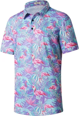 EISHOPEER 2025 New Men's Polo Shirts Short Sleeve Moisture Wicking Quick Dry Athletic Shirt Fashion Golf Shirts