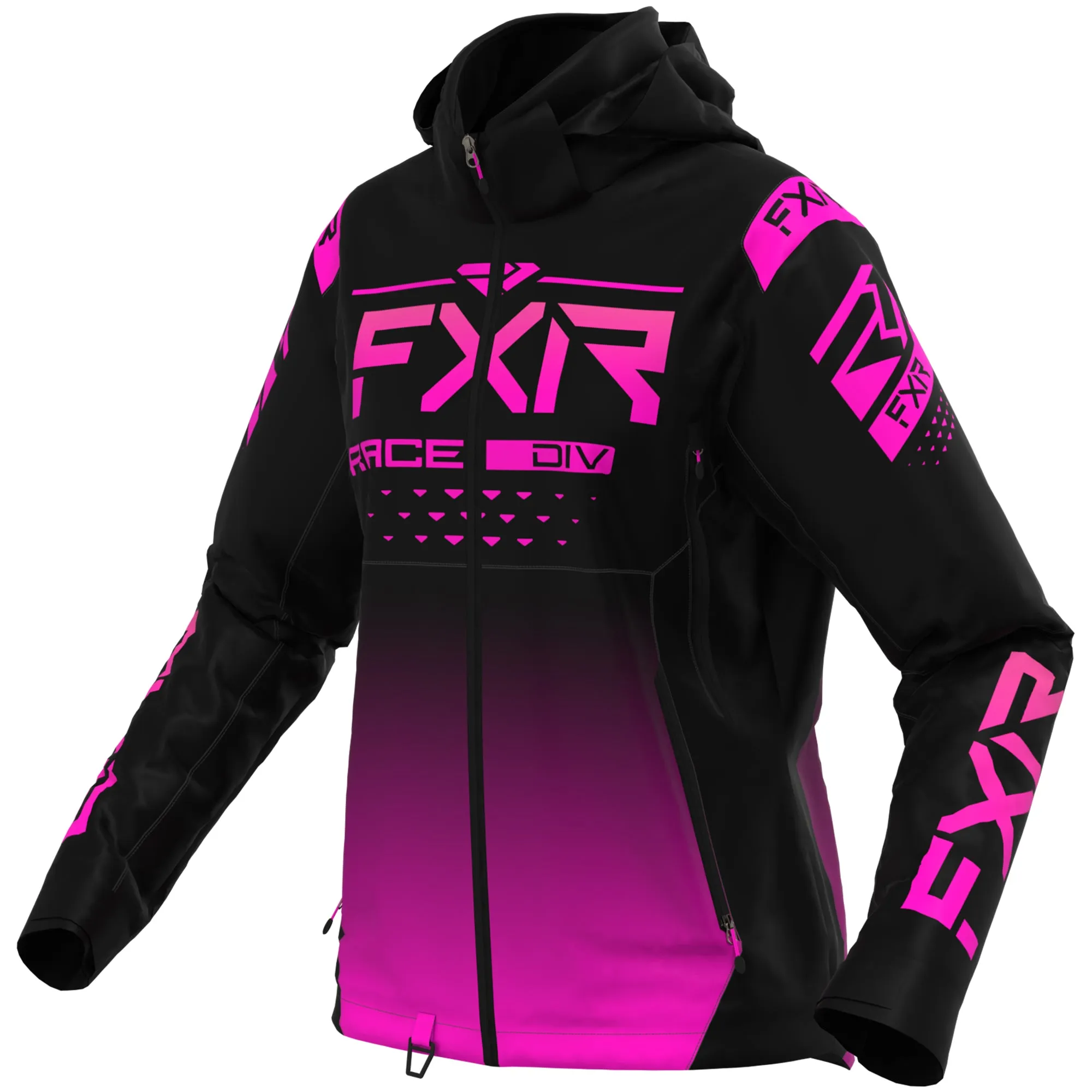 FXR  Womens RRX Snowmobile Jacket Waterproof Thermal Dry Vent Fuchsia Black