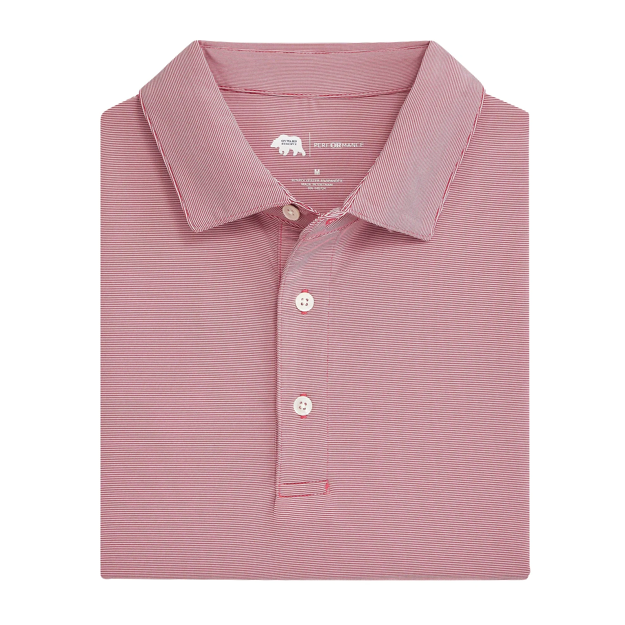 Hairline Stripe Performance Polo