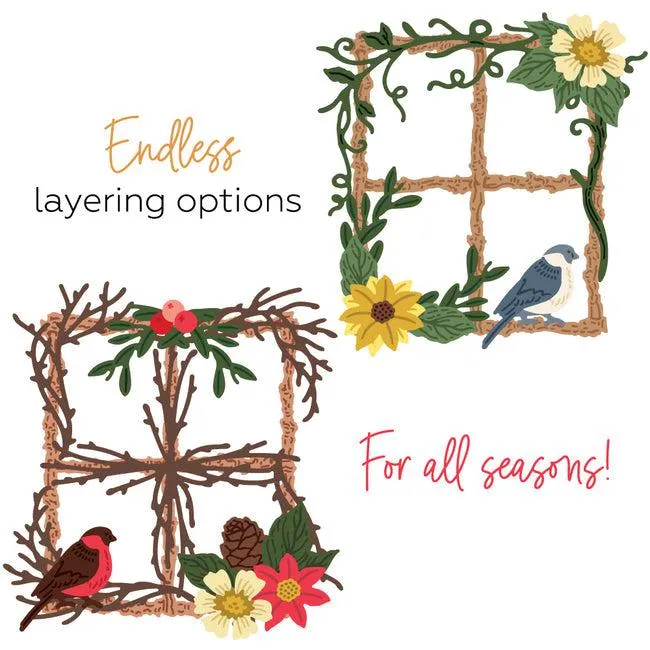 Honey Bee Stamps - Honey Cuts - Lovely Layers: Seasonal Frame