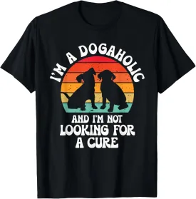 I'm A Dogaholic Dog Owner Pet Animals Dogs Lover Graphic T-Shirt