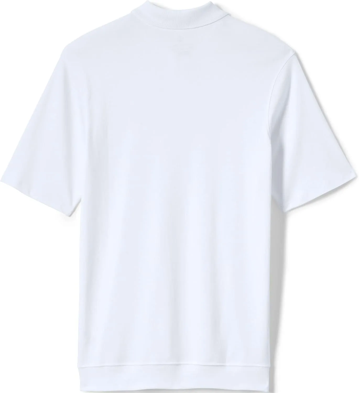 Lands' End School Uniform Big Kids Short Sleeve Banded Bottom Polo Shirt