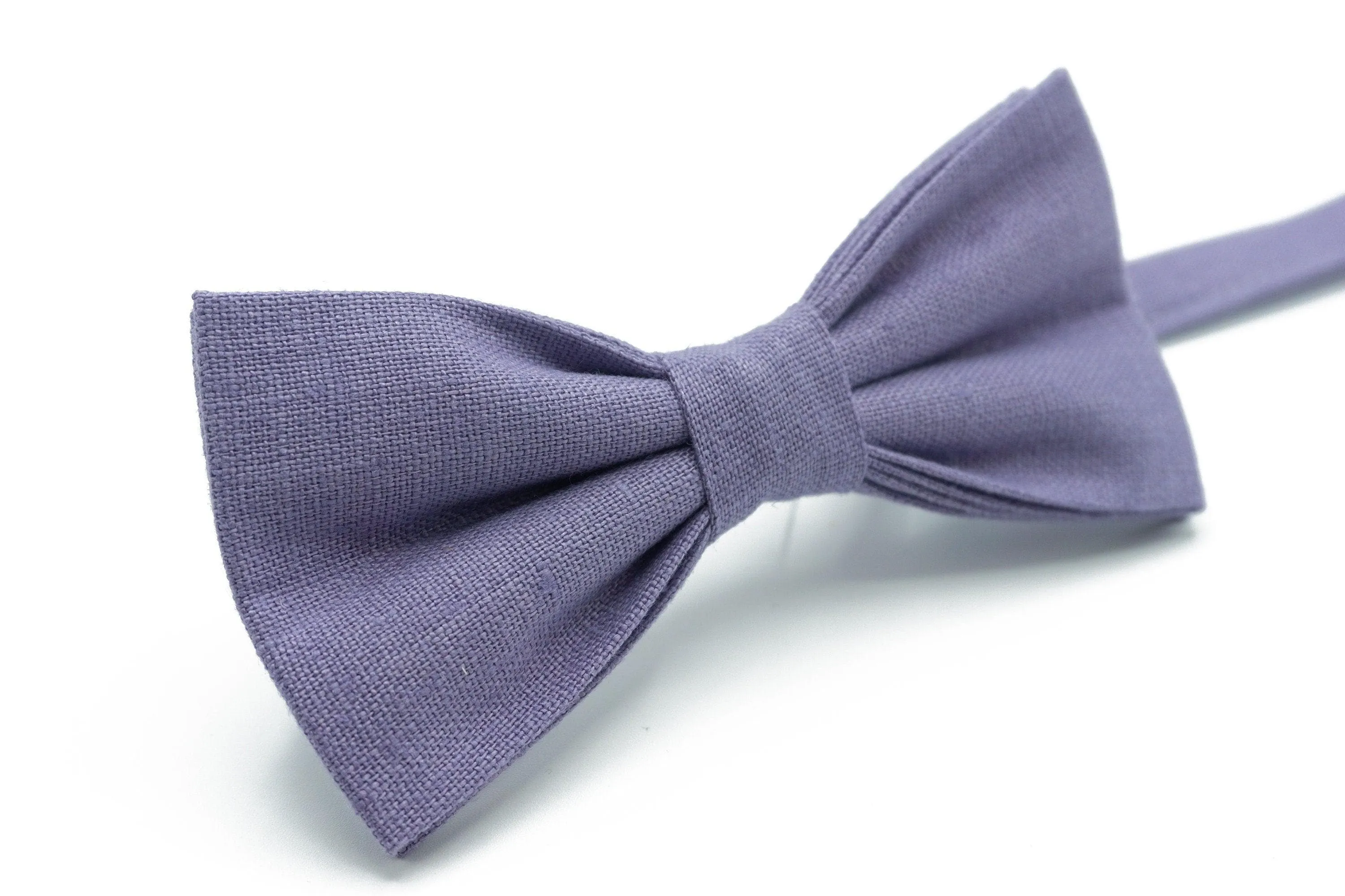 Lavender Bow Tie and Suspender Set - Complete Your Wedding or Formal Look for Baby, Toddler, Teen, Adult, Men, and Ring Bearers in Lavender