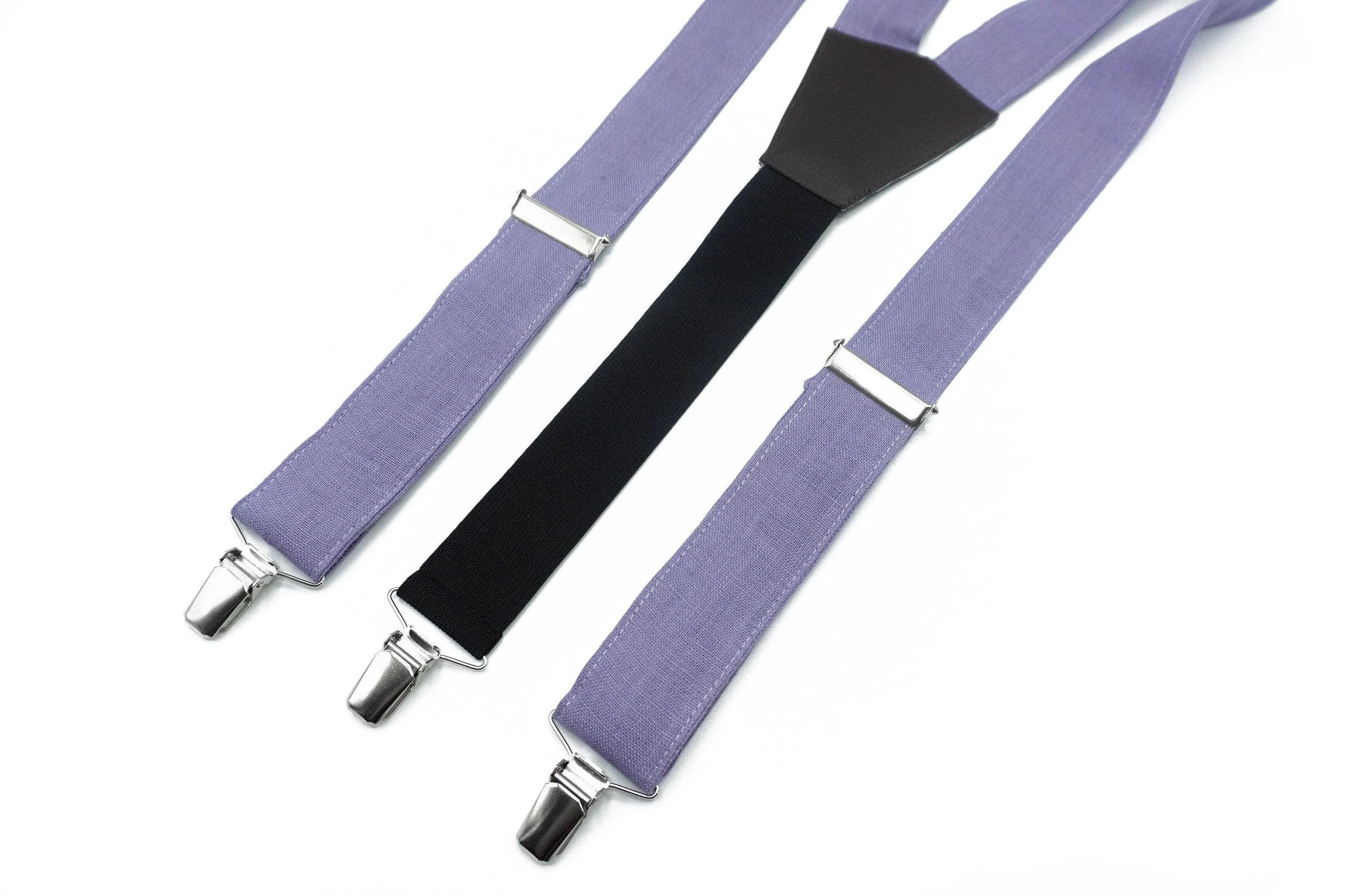Lavender Bow Tie and Suspender Set - Complete Your Wedding or Formal Look for Baby, Toddler, Teen, Adult, Men, and Ring Bearers in Lavender