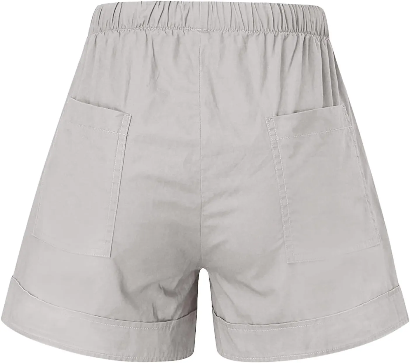 LRMQS Womens Shorts Casual with Pockets Drawstring Elastic Waist Cotton Plus Size Beach Vacation Trendy 2025 Summer Clothes