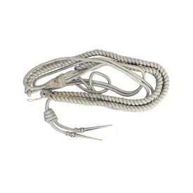 Military Uniform Mylar Aiguillette with Silver Tips
