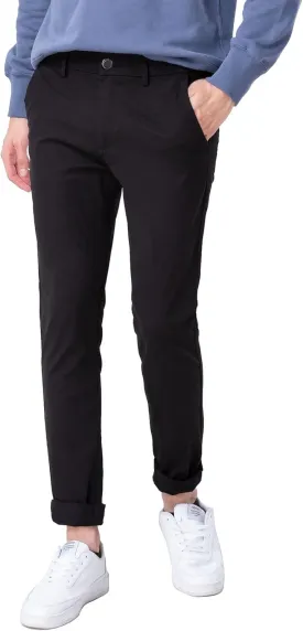 Plaid&Plain Mens Skinny Khaki Pants Skinny Fit Chinos