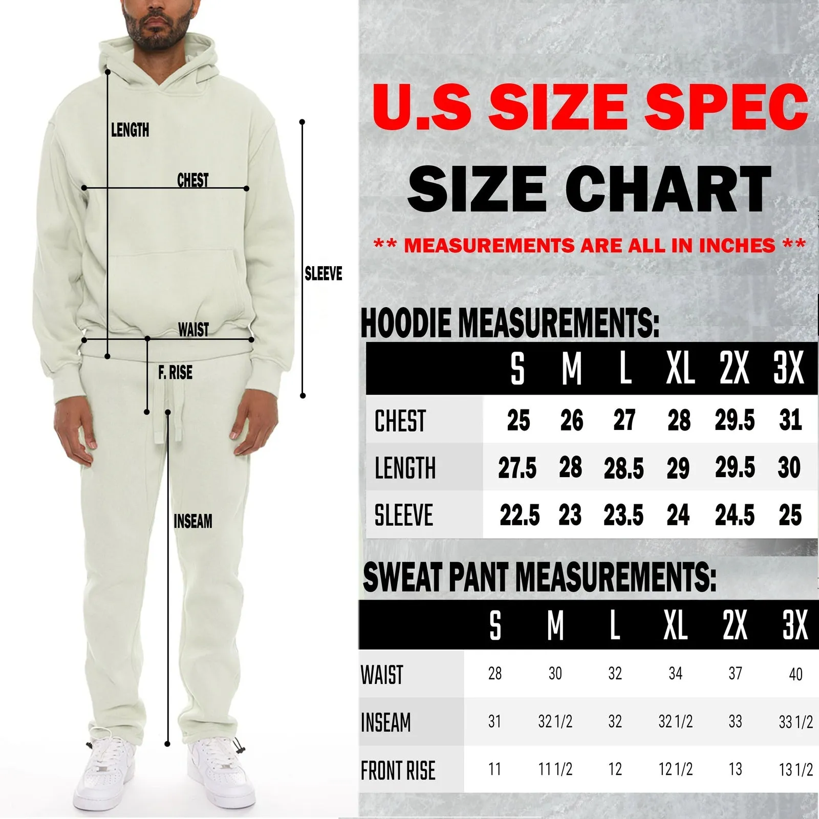 Pro Comfort Orange Hoodie Set