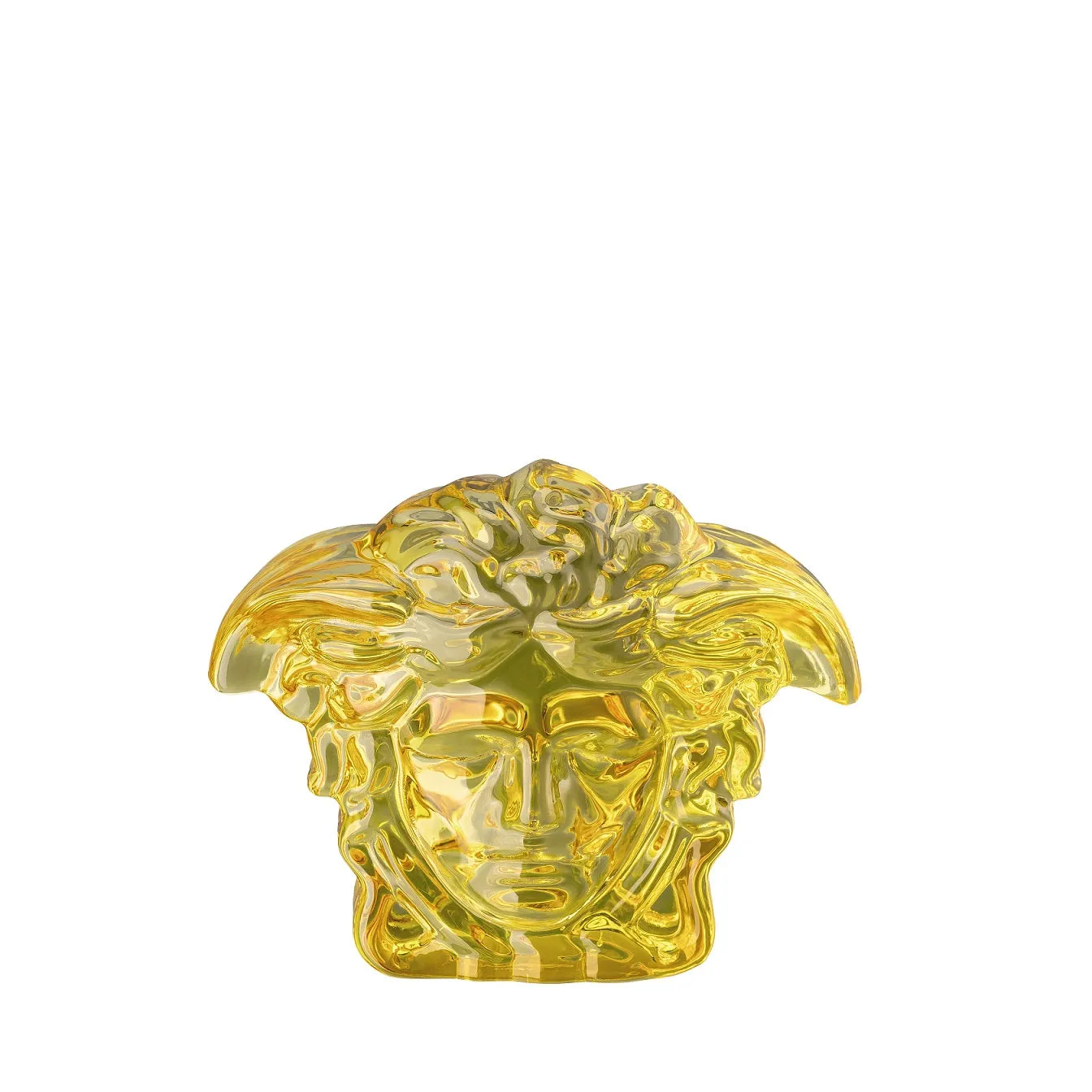 Rosenthal Versace Medusa Paperweight Amber
