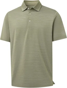 Rouen Polo Shirts for Men Dry Fit Performance Moisture Wicking Casual Jacquard Heather Collared Mens Golf Shirts Short Sleeve
