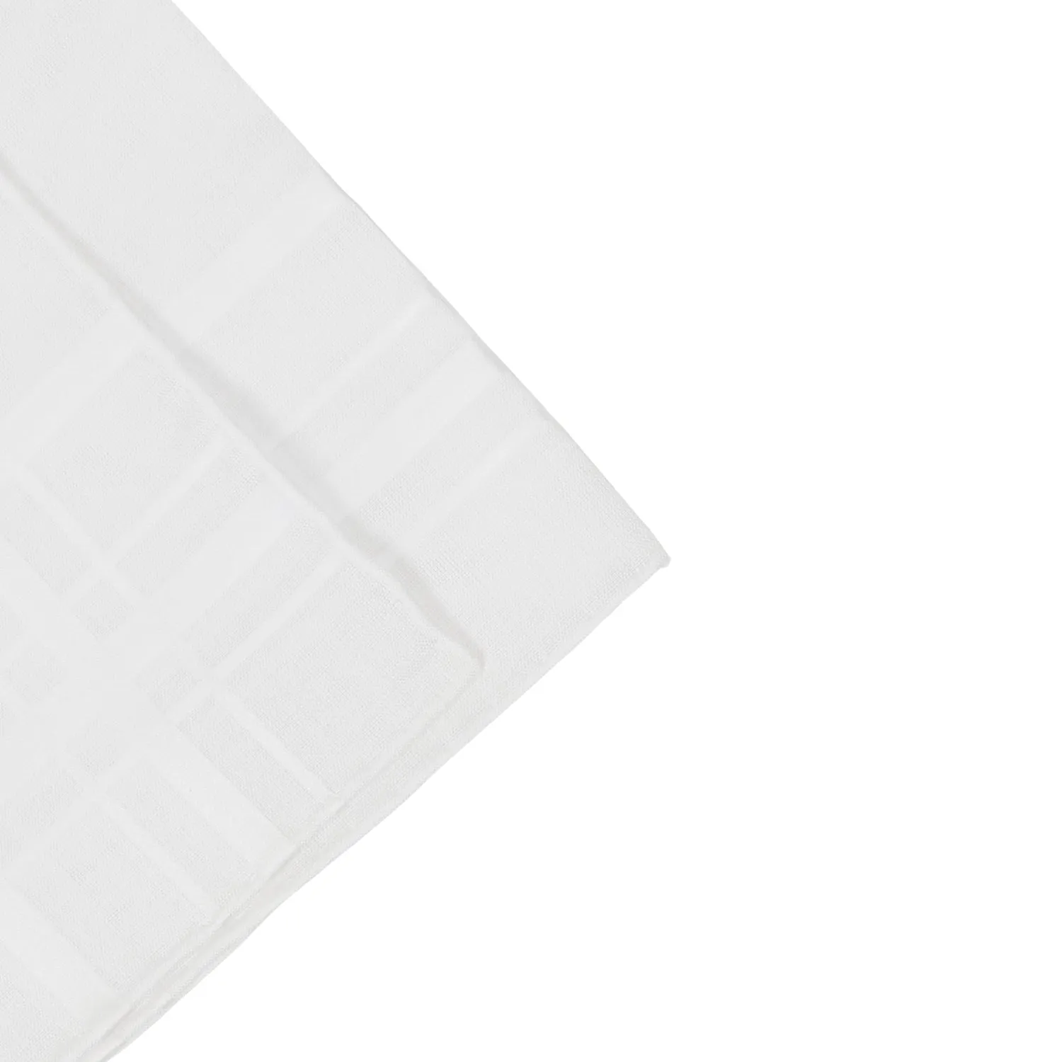 Simonnot Godard White Sonate Cotton Pocket Square
