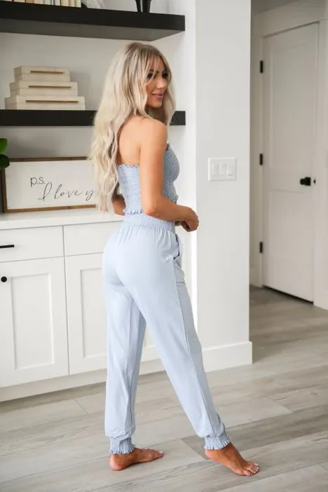 Smocked Top and Jogger Set