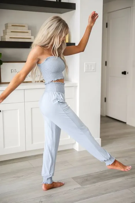 Smocked Top and Jogger Set