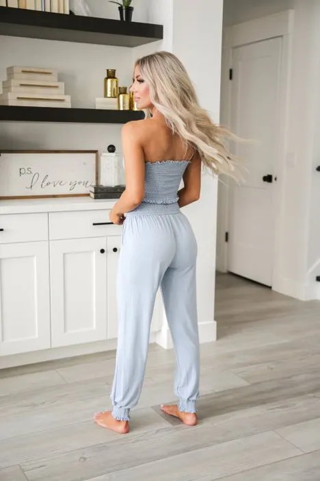 Smocked Top and Jogger Set