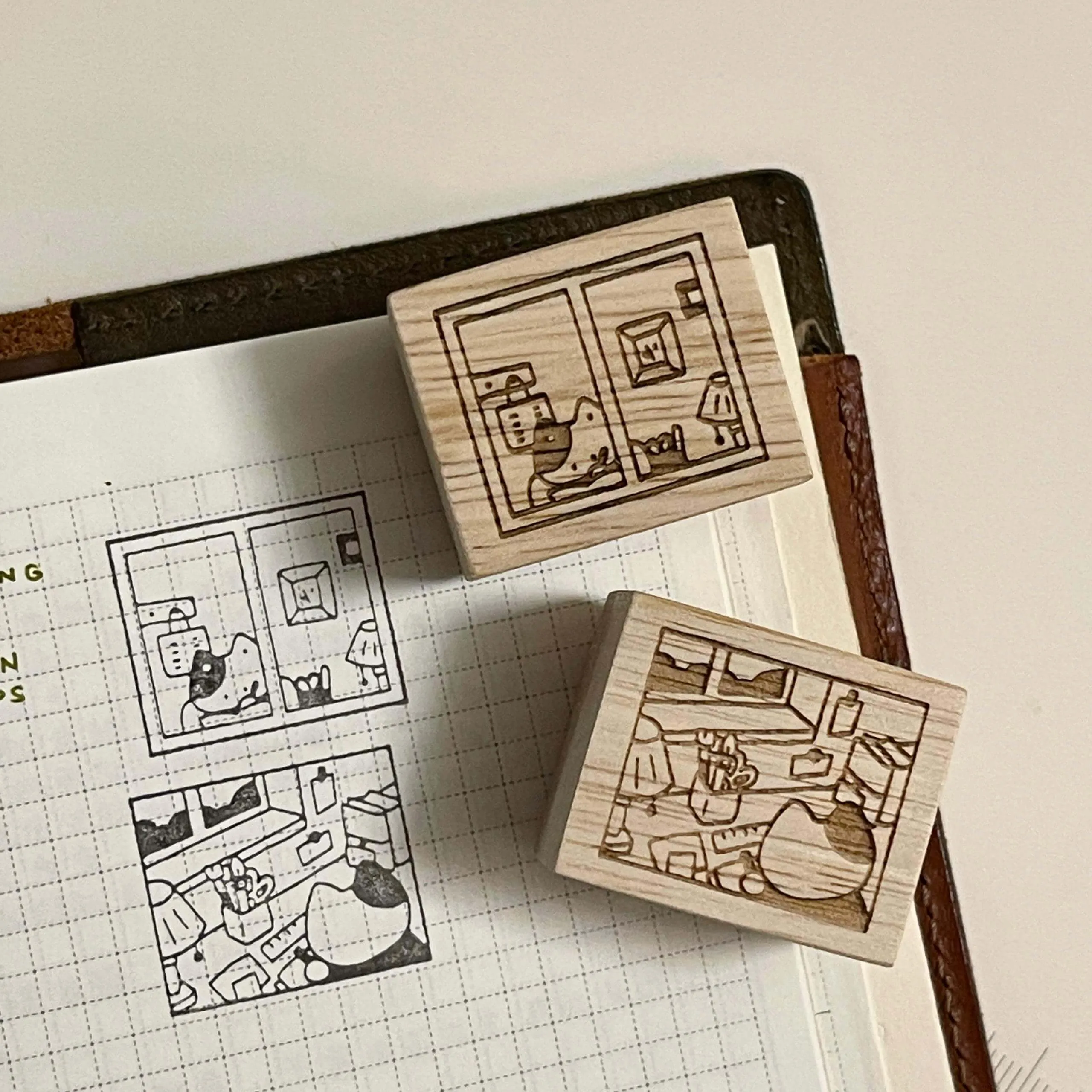 som x hatsu midori Rubber Stamp: My Everyday Corner