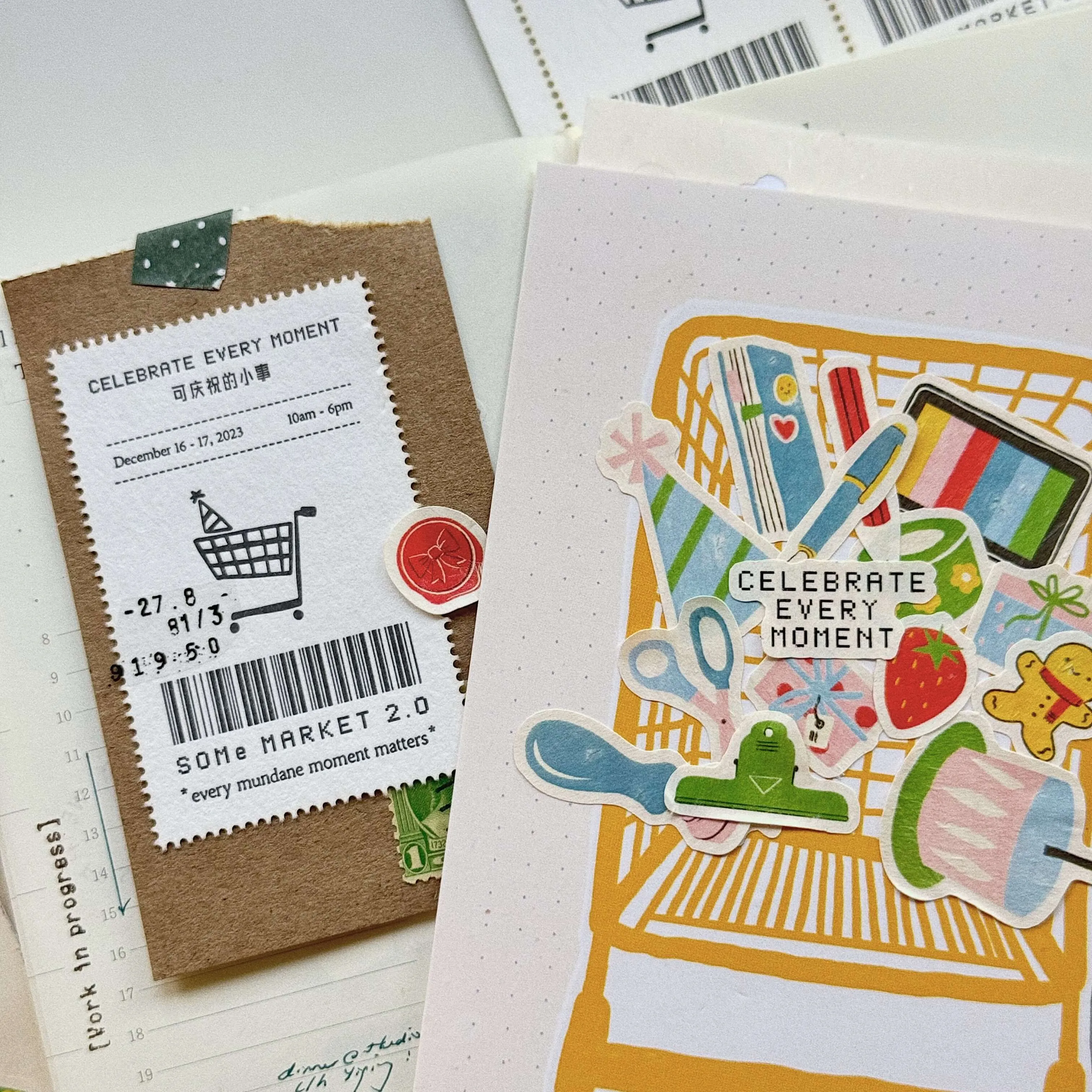 SOMe Market 2.0: Sticker   Postcard Set