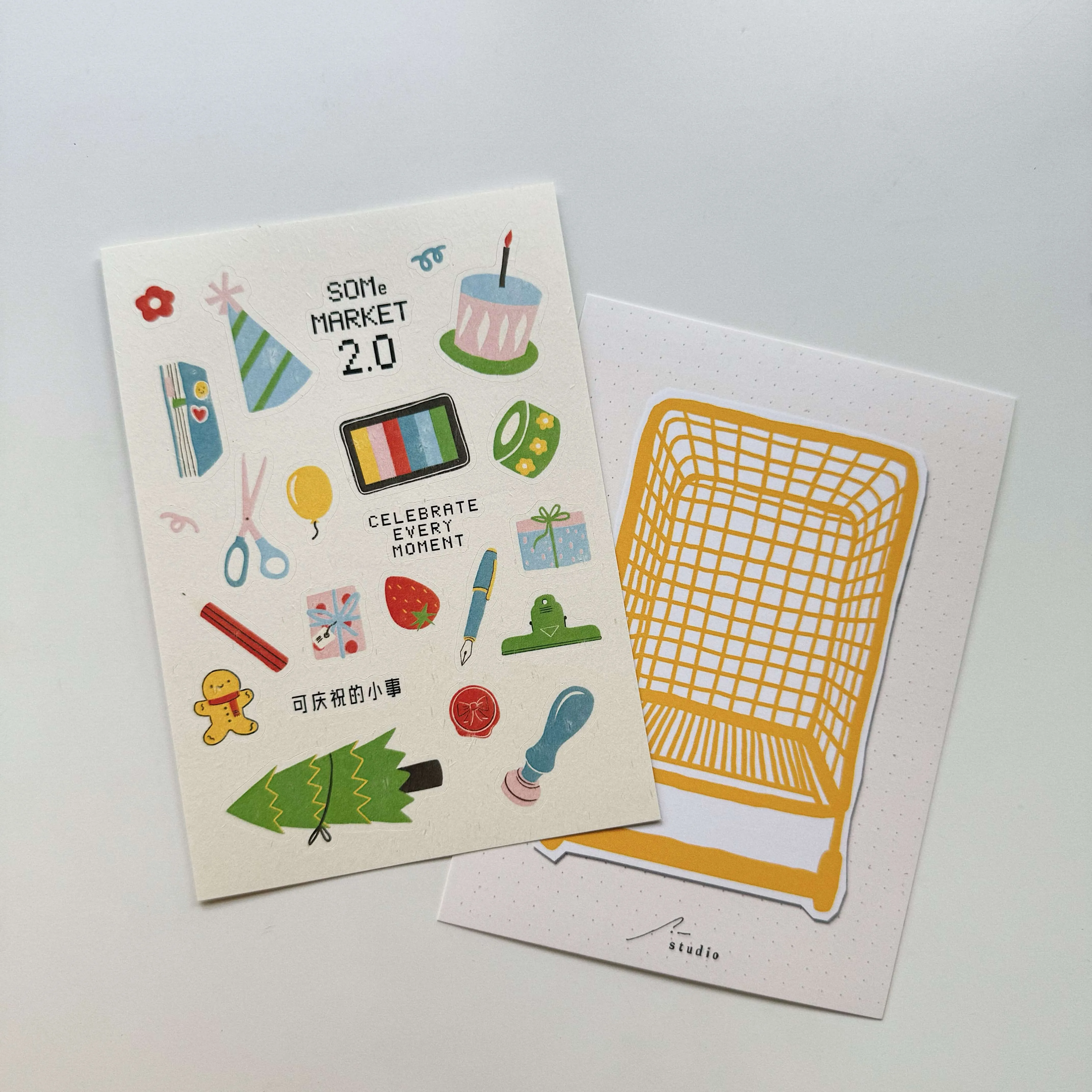 SOMe Market 2.0: Sticker   Postcard Set