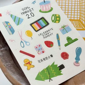 SOMe Market 2.0: Sticker   Postcard Set