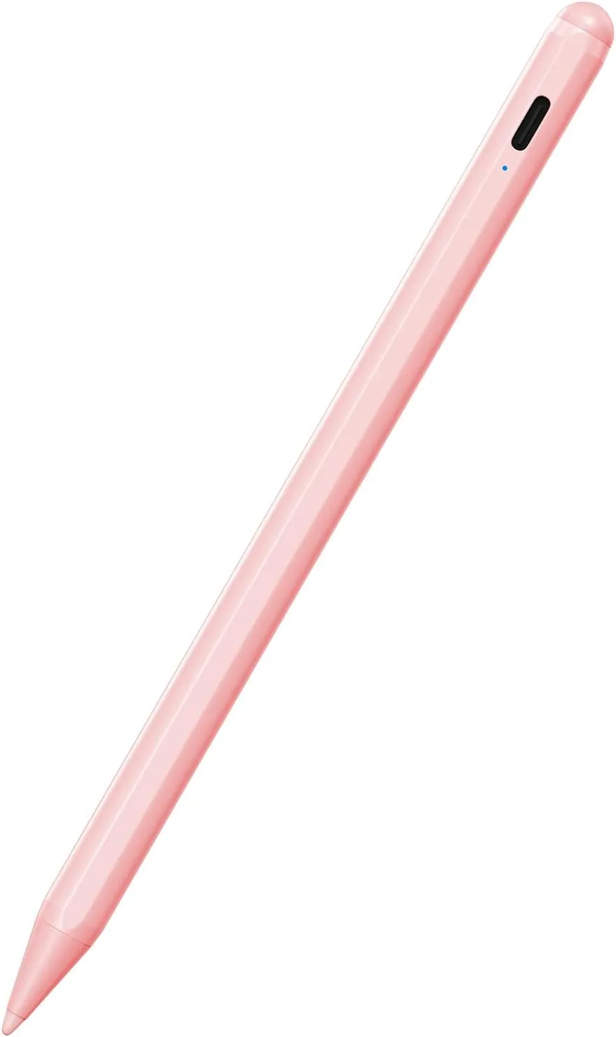 Stylus Pen for iPad 9th&10th Generation-2X Fast Charge Active Pencil Compatible with 2018-2023 Apple iPad Pro11&12.9 inch, iPad Air 3/4/5,iPad 6-10, iPad mini 5/6 Gen-Pink