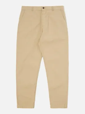 Universal Works Military Chino In Summer Oak Seersucker II
